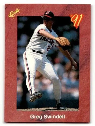 Original gloss 1991 Classic II T10 Greg Swindell Cleveland Indians baseball card