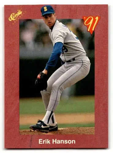 1991 Classic II #T22 Erik Hanson Seattle Mariners Baseball Cards ID:52737 - Baseball Card Single
