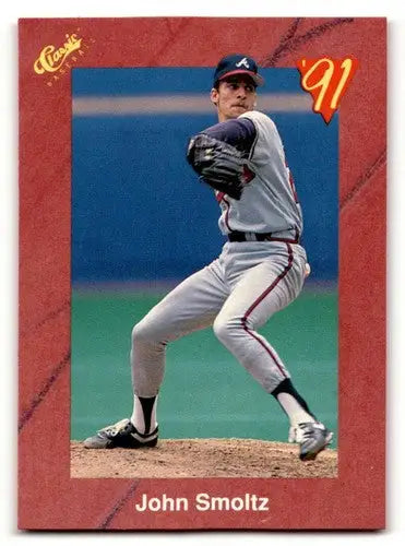 1991 Classic II #T27 John Smoltz Atlanta Braves Baseball Cards ID:52732 - Baseball Card Single