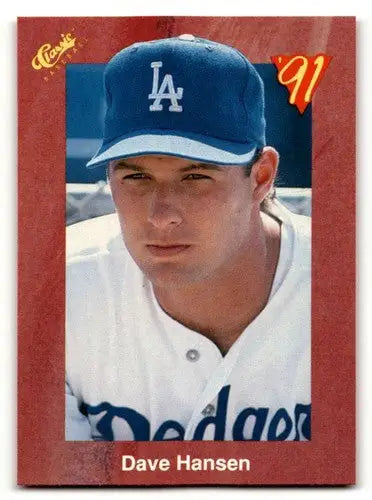 1991 Classic II #T35 Dave Hansen Los Angeles Dodgers Baseball Cards ID:52747 - Baseball Card Single