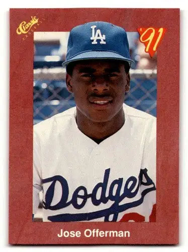 1991 Classic II #T37 Jose Offerman Los Angeles Dodgers Baseball Card ID:52745 - Baseball Card Single