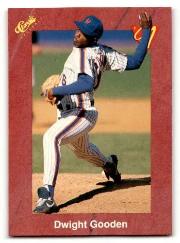 Original gloss T39 Dwight Gooden baseball card from 1991 Classic II series
