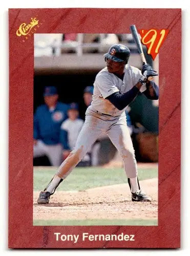 1991 Classic II #T45 Tony Fernandez San Diego Padres Baseball Cards ID:52764 - Baseball Card Single