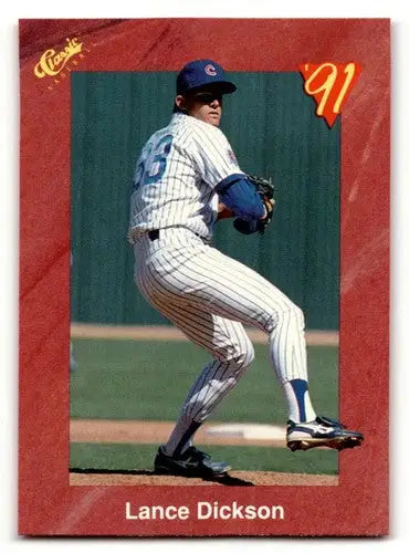 1991 Classic II #T55 Lance Dickson Chicago Cubs Baseball Cards ID:52756 - Baseball Card Single