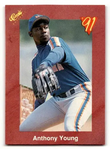 1991 Classic II #T56 Anthony Young New York Mets Baseball Cards ID:52755 - Baseball Card Single