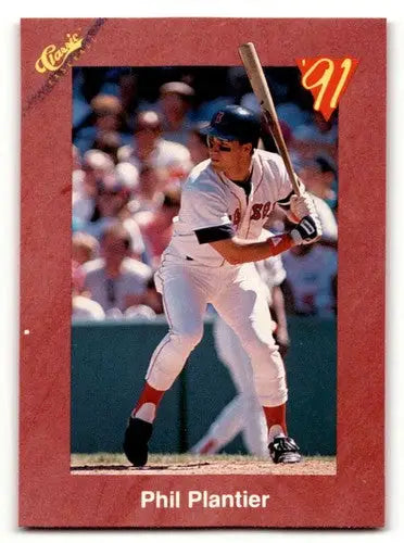 Original gloss T66 Phil Plantier Boston Red Sox baseball card in 1991 Classic II set