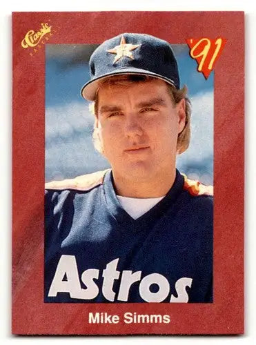 1991 Classic II #T90 Mike Simms Houston Astros Baseball Cards ID:52688 - Baseball Card Single