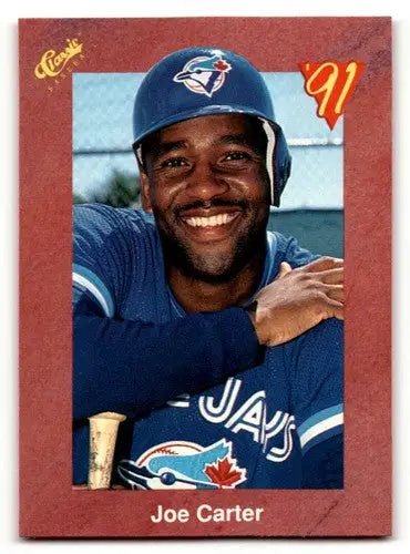 Original gloss 1991 Classic II T98 Joe Carter Toronto Blue Jays baseball card
