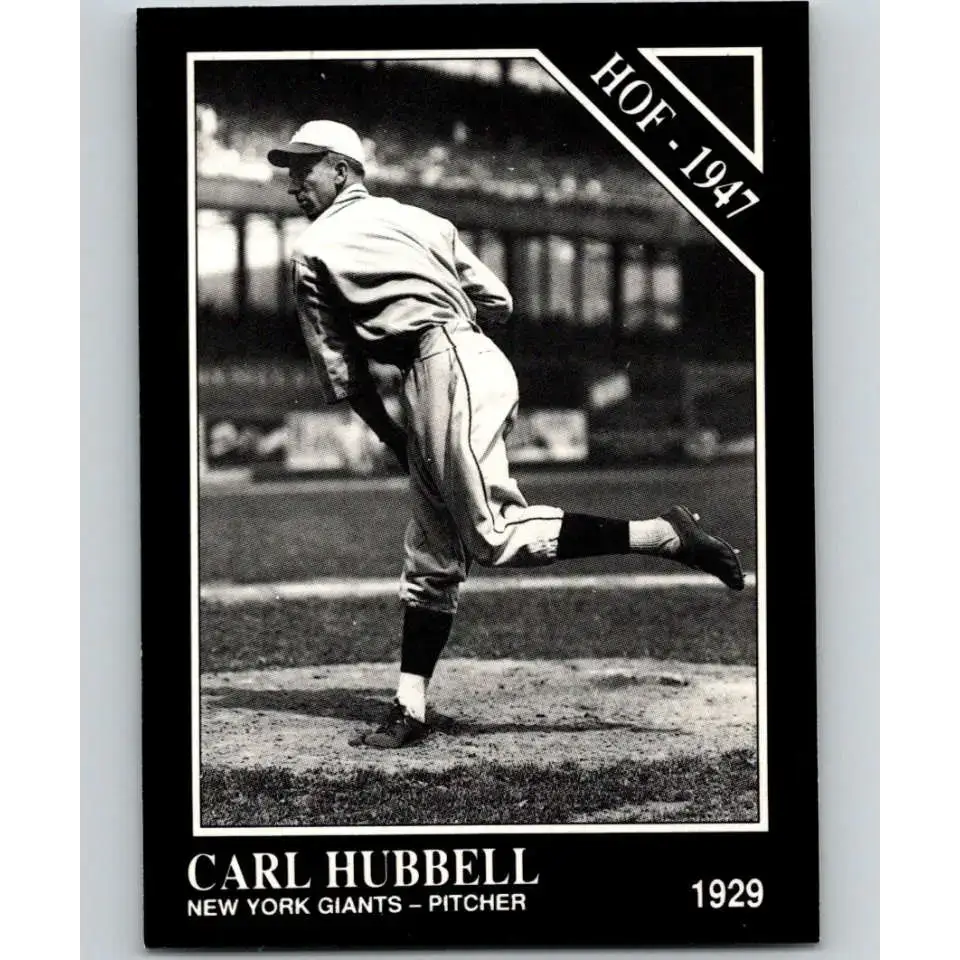1991 Conlon Collection #10 Carl Hubbell EX Excellent New York Giants Baseball Card - Baseball Card Single