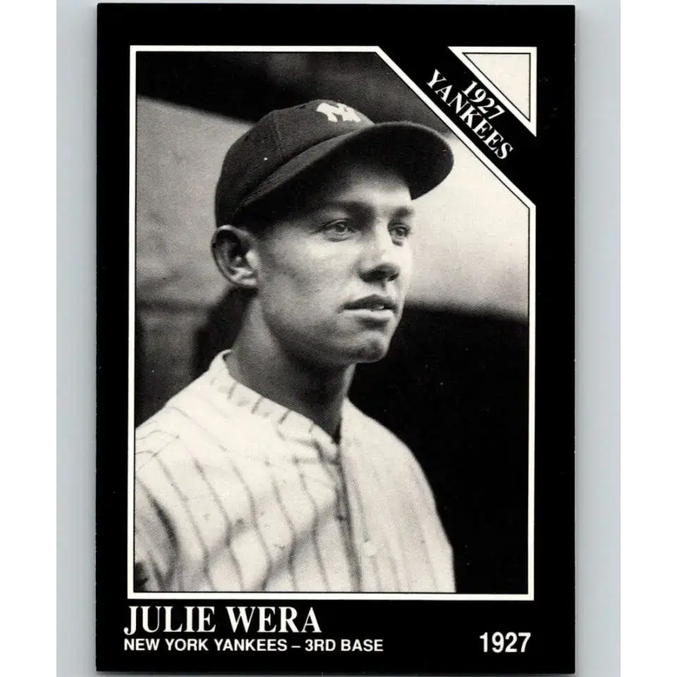 1991 Conlon Collection #100 Julie Wera EX Excellent New York Yankees Baseball Card - Baseball Card Single