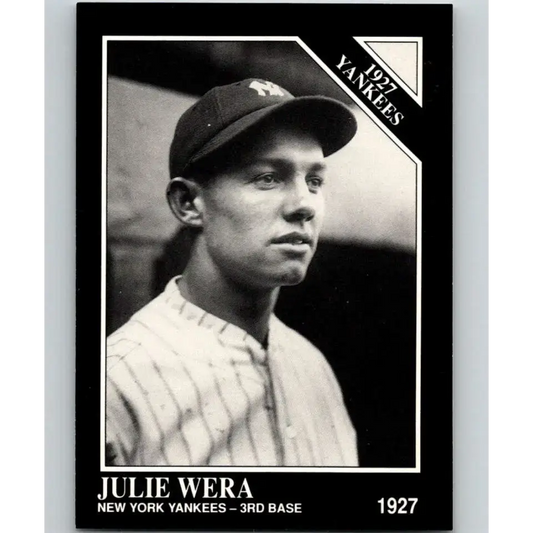 1991 Conlon Collection #100 Julie Wera EX Excellent New York Yankees Baseball Card - Baseball Card Single