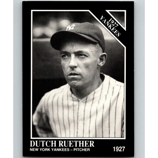 1991 Conlon Collection #104 Dutch Ruether EX Excellent New York Yankees Baseball Card - Baseball Card Single