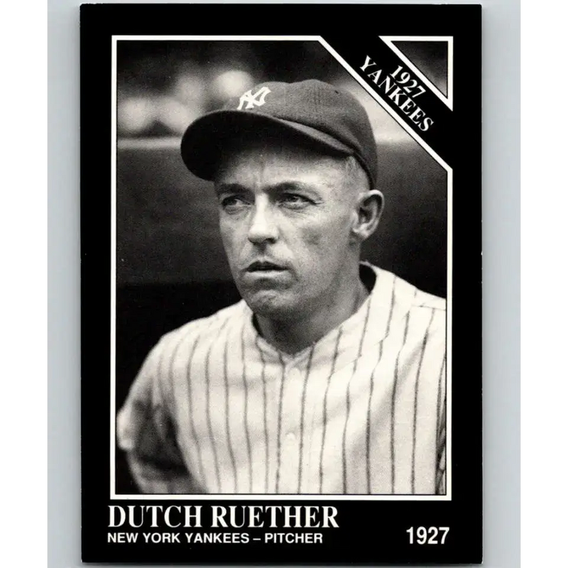 1991 Conlon Collection #104 Dutch Ruether EX Excellent New York Yankees Baseball Card - Baseball Card Single
