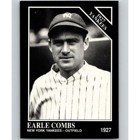 1991 Conlon Collection #105 Earle Combs EX Excellent New York Yankees Baseball Card - Baseball Card Single