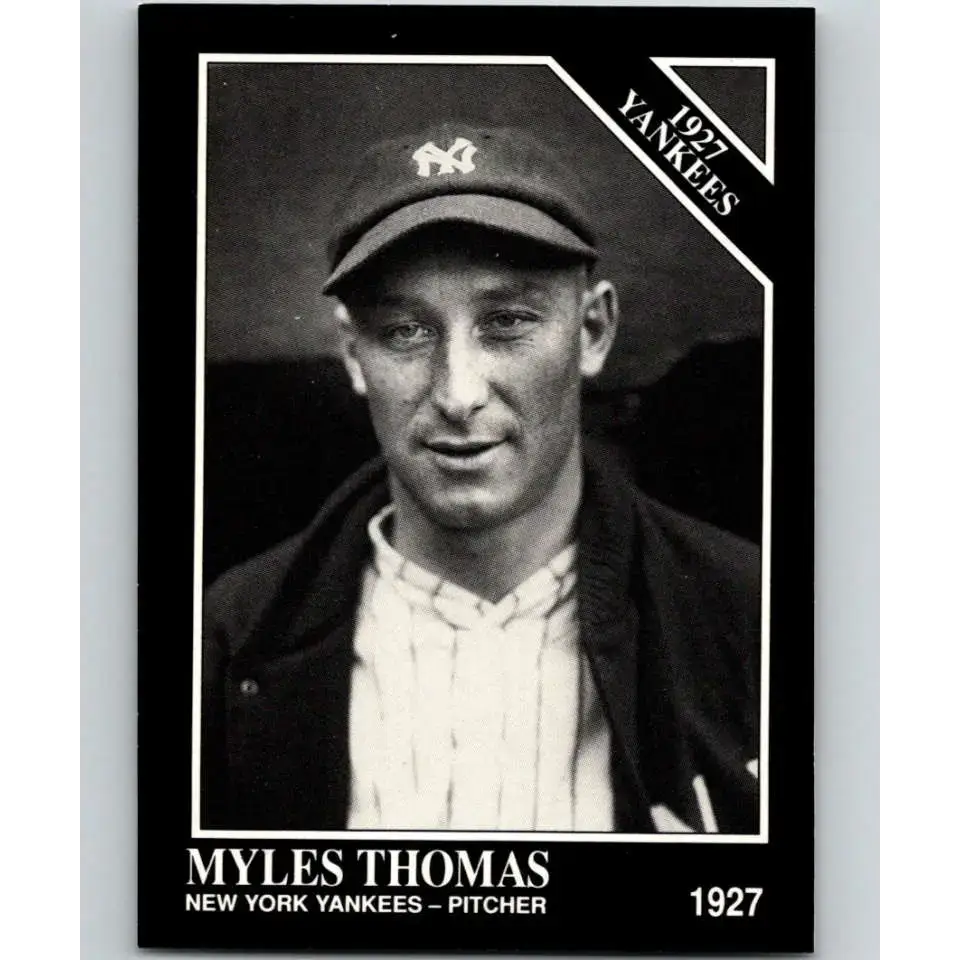 1991 Conlon Collection #106 Myles Thomas EX Excellent New York Yankees Baseball Card - Baseball Card Single