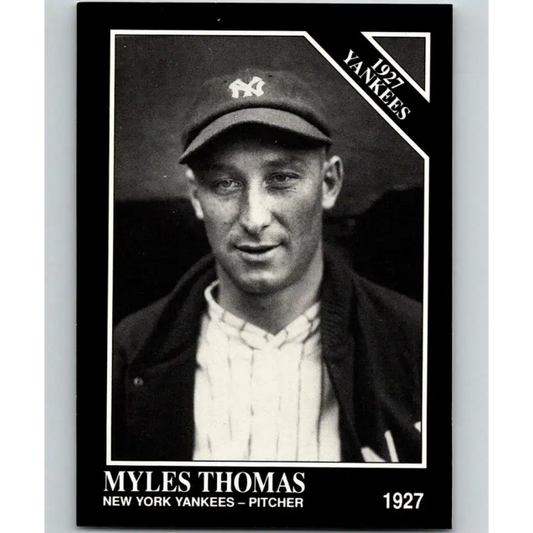 1991 Conlon Collection #106 Myles Thomas EX Excellent New York Yankees Baseball Card - Baseball Card Single