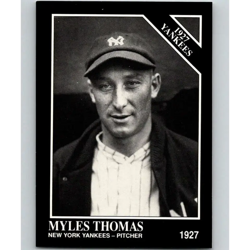 1991 Conlon Collection #106 Myles Thomas EX Excellent New York Yankees Baseball Card - Baseball Card Single