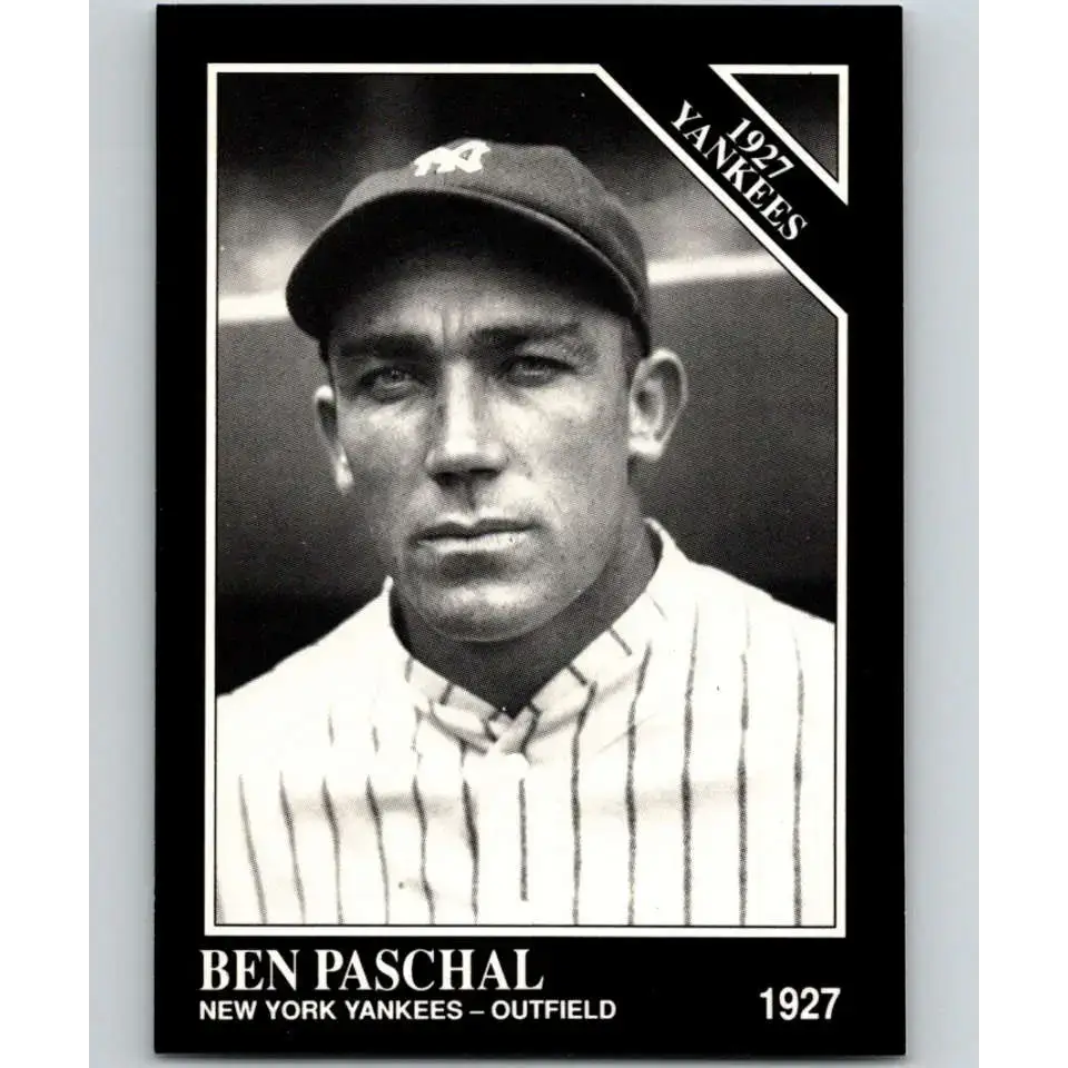 1991 Conlon Collection #107 Ben Paschal EX Excellent New York Yankees Baseball Card - Baseball Card Single