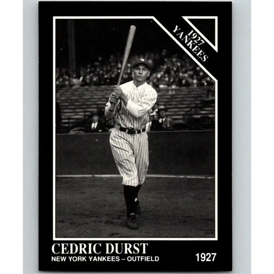 1991 Conlon Collection #108 Cedric Durst EX Excellent New York Yankees Baseball Card - Baseball Card Single