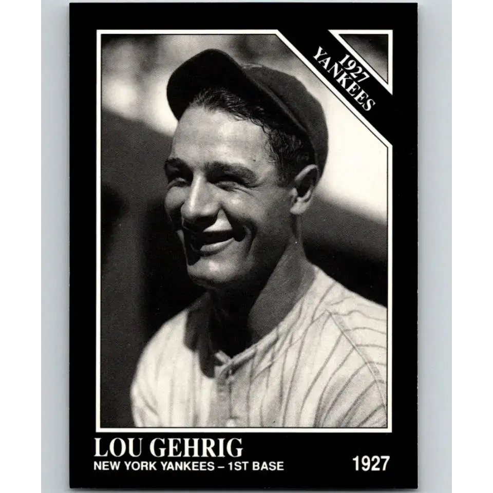 1991 Conlon Collection #111 Lou Gehrig EX Excellent New York Yankees Baseball Card - Baseball Card Single