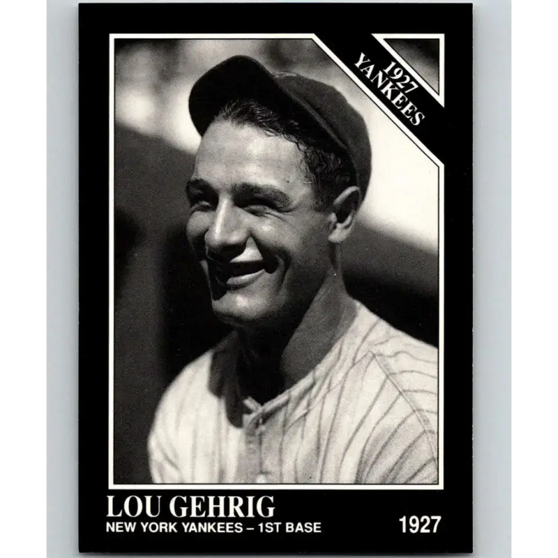 1991 Conlon Collection #111 Lou Gehrig EX Excellent New York Yankees Baseball Card - Baseball Card Single