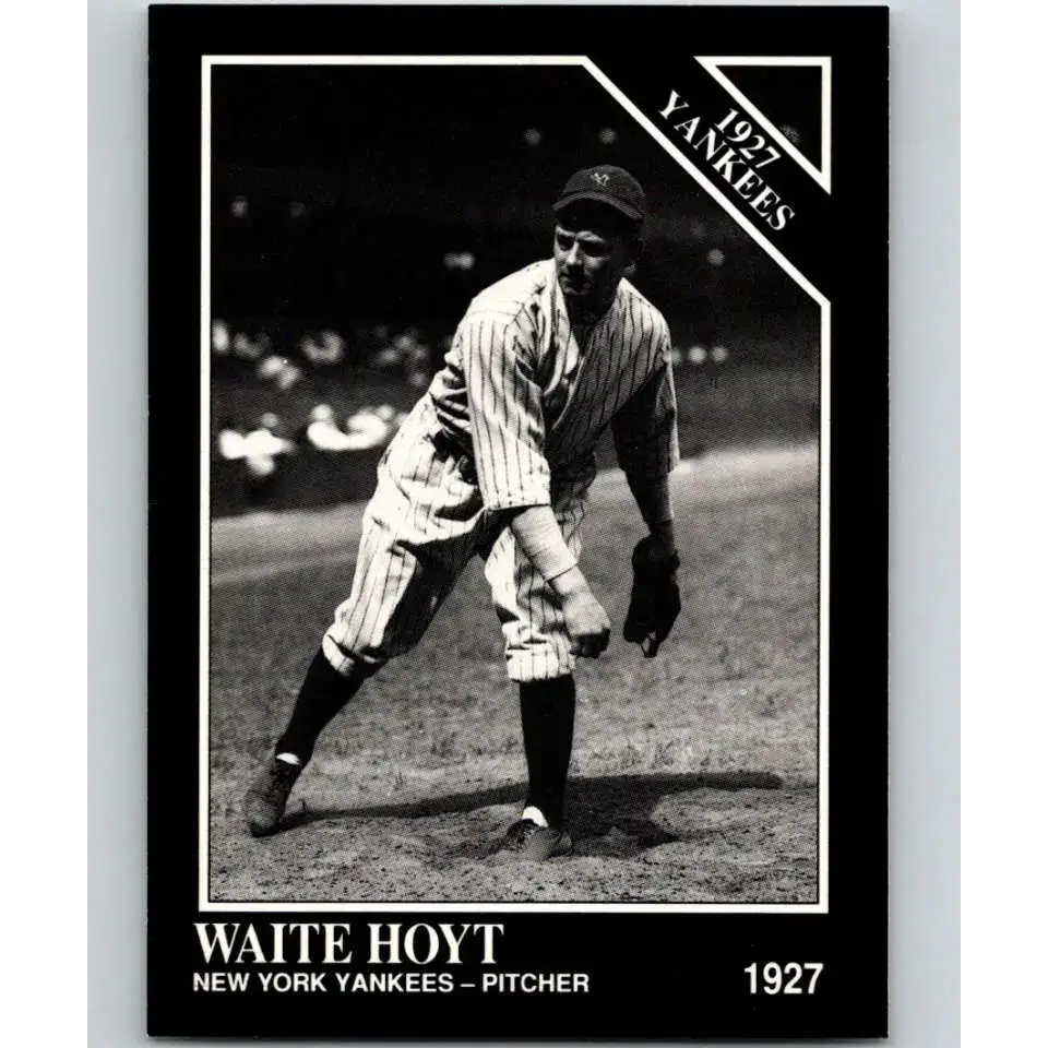 1991 Conlon Collection #115 Waite Hoyt EX Excellent New York Yankees Baseball Card - Baseball Card Single