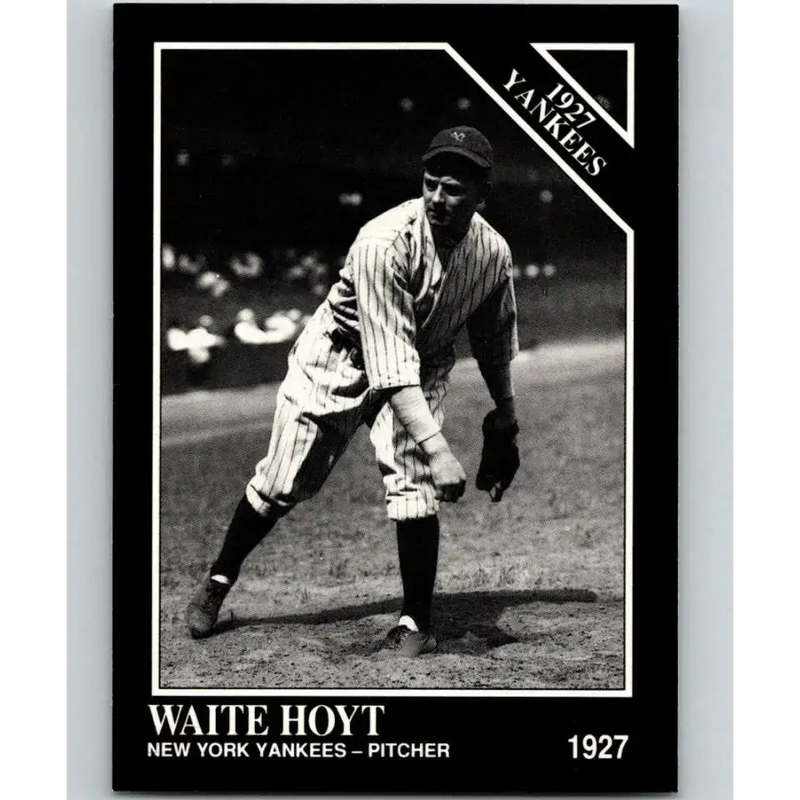 1991 Conlon Collection #115 Waite Hoyt EX Excellent New York Yankees Baseball Card - Baseball Card Single