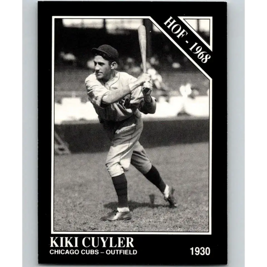 1991 Conlon Collection #12 Kiki Cuyler EX Excellent Chicago Cubs Baseball Card - Baseball Card Single