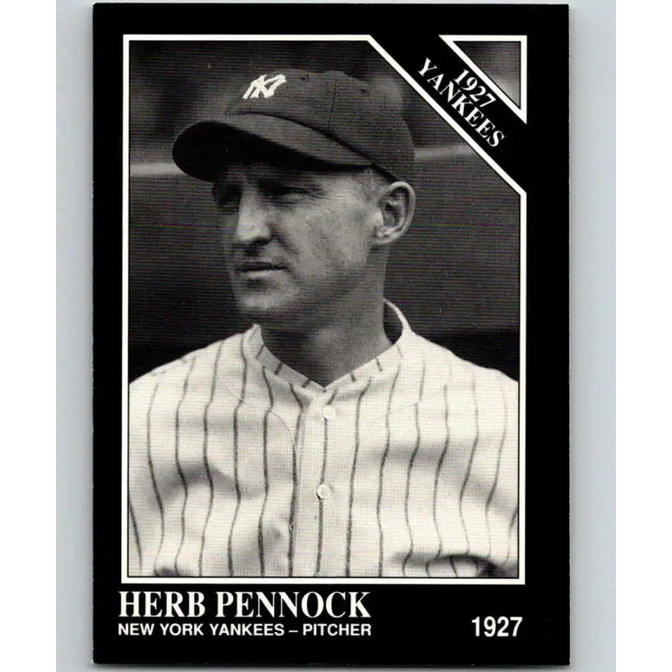 1991 Conlon Collection #120 Herb Pennock EX Excellent New York Yankees Baseball Card - Baseball Card Single