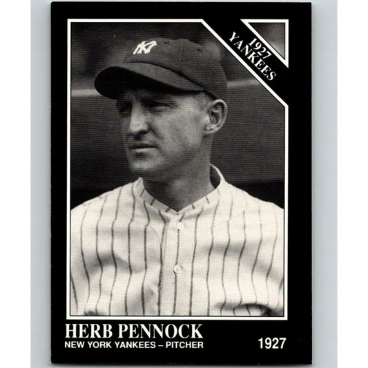 1991 Conlon Collection #120 Herb Pennock EX Excellent New York Yankees Baseball Card - Baseball Card Single