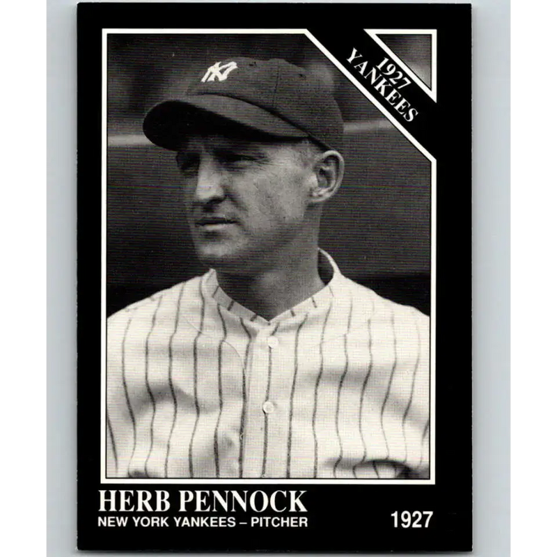 1991 Conlon Collection #120 Herb Pennock EX Excellent New York Yankees Baseball Card - Baseball Card Single