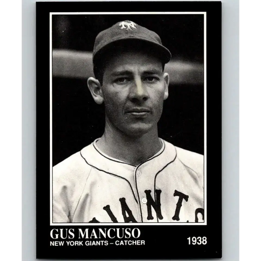 1991 Conlon Collection #129 Gus Mancuso EX Excellent New York Giants Baseball Card - Baseball Card Single