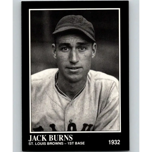 1991 Conlon Collection #131 Jack Burns EX Excellent St. Louis Browns Baseball Card - Baseball Card Single