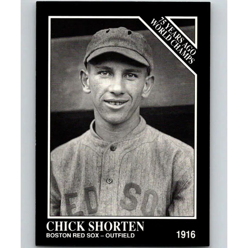 1991 Conlon Collection #136 Chick Shorten EX Excellent Boston Red Sox Baseball Card - Baseball Card Single