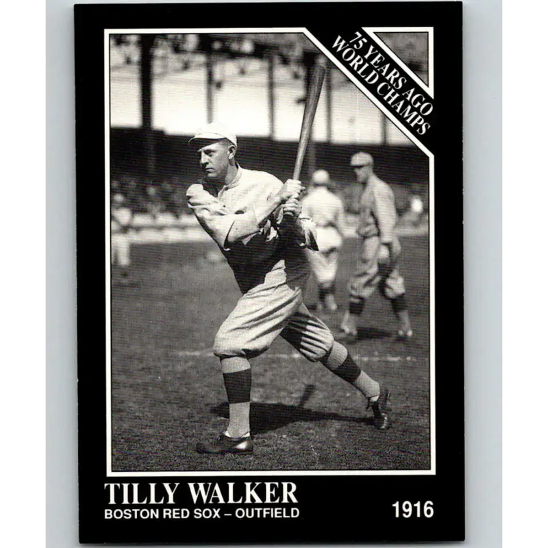 1991 Conlon Collection #137 Tilly Walker EX Excellent Boston Red Sox Baseball Card - Baseball Card Single