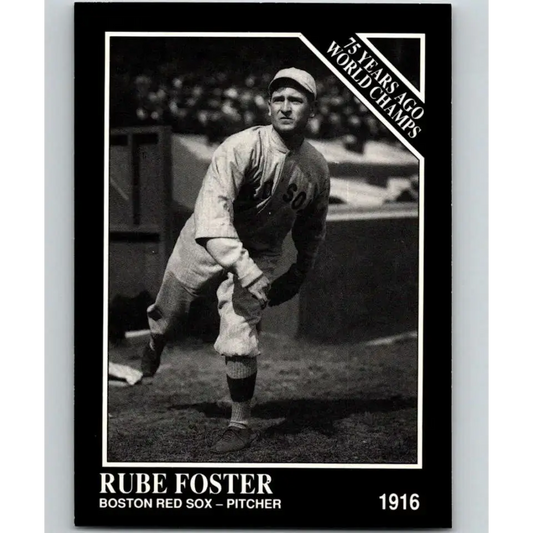 1991 Conlon Collection #138 Rube Foster EX Excellent Boston Red Sox Baseball Card - Baseball Card Single