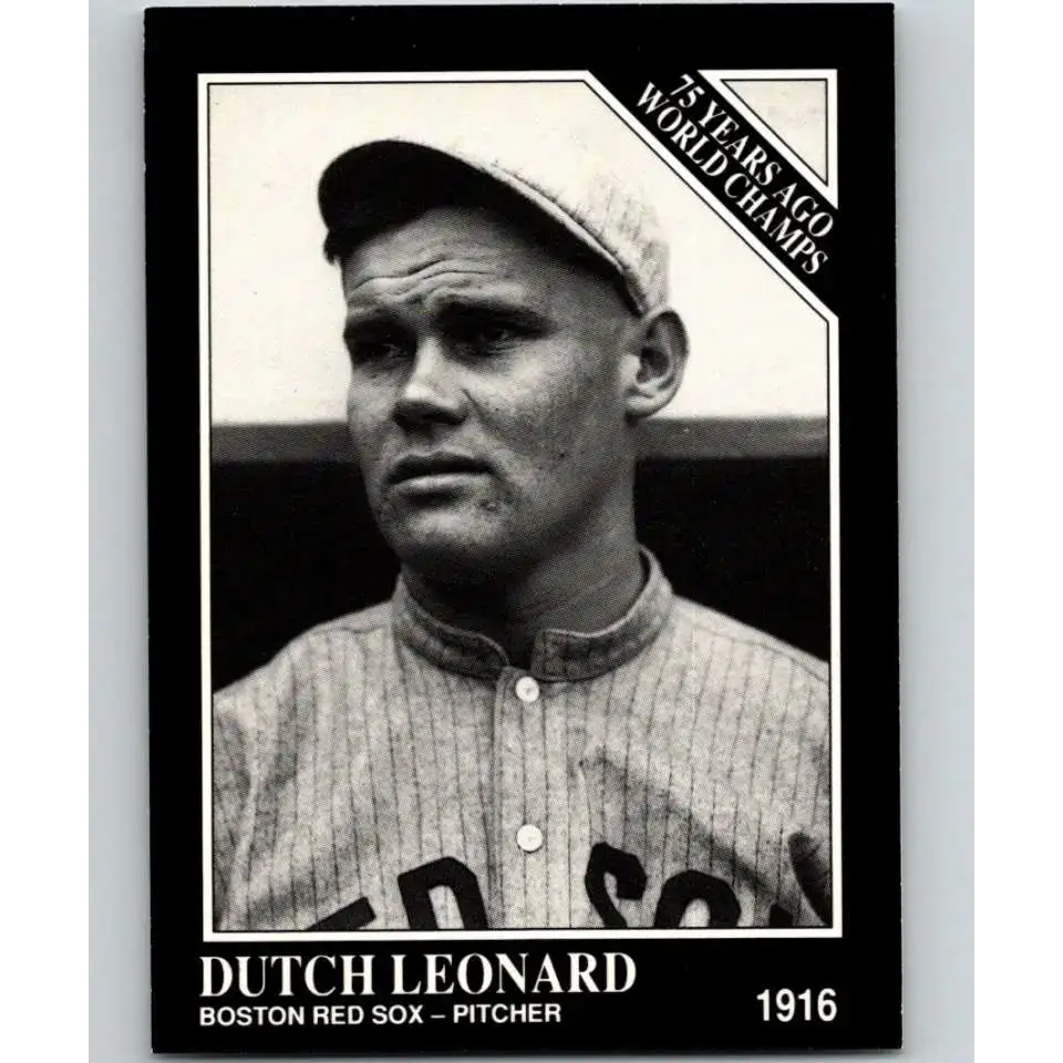 1991 Conlon Collection #142 Dutch Leonard EX Excellent Boston Red Sox Baseball Card - Baseball Card Single