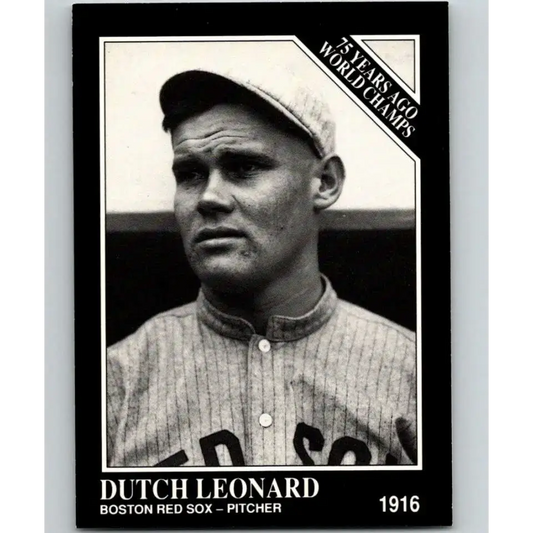 1991 Conlon Collection #142 Dutch Leonard EX Excellent Boston Red Sox Baseball Card - Baseball Card Single
