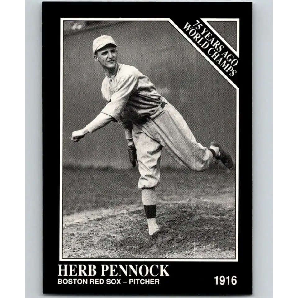 1991 Conlon Collection #143 Herb Pennock EX Excellent Boston Red Sox Baseball Card - Baseball Card Single