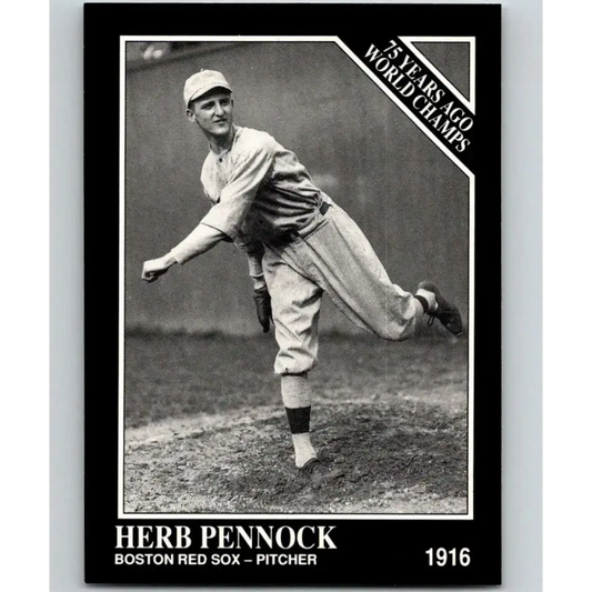1991 Conlon Collection #143 Herb Pennock EX Excellent Boston Red Sox Baseball Card - Baseball Card Single
