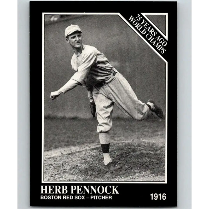 1991 Conlon Collection #143 Herb Pennock EX Excellent Boston Red Sox Baseball Card - Baseball Card Single