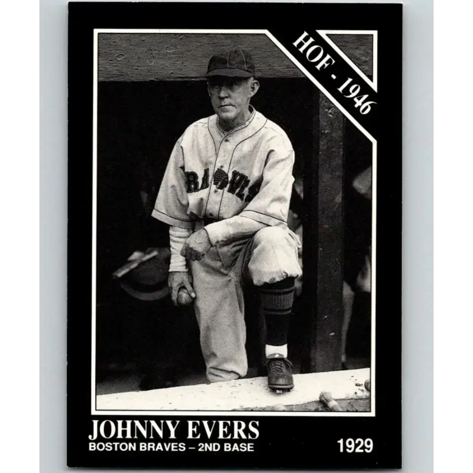 1991 Conlon Collection #15 Johnny Evers EX Excellent Boston Braves Baseball Card - Baseball Card Single