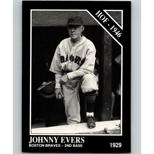 1991 Conlon Collection #15 Johnny Evers EX Excellent Boston Braves Baseball Card - Baseball Card Single