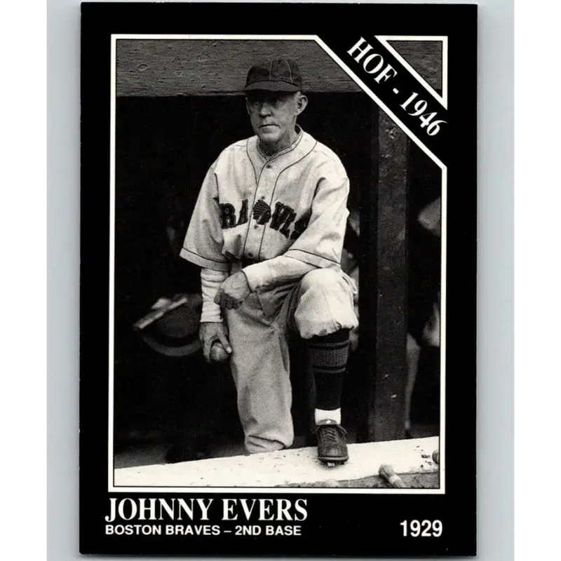 1991 Conlon Collection #15 Johnny Evers EX Excellent Boston Braves Baseball Card - Baseball Card Single