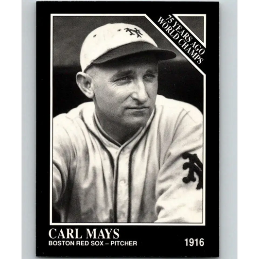 1991 Conlon Collection #150 Carl Mays EX Excellent Boston Red Sox Baseball Card - Baseball Card Single