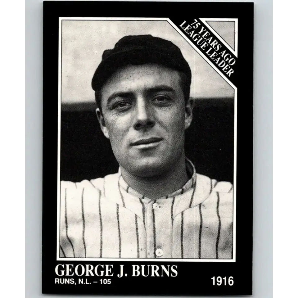 1991 Conlon Collection #158 George Burns EX Excellent New York Giants Baseball Card - Baseball Card Single