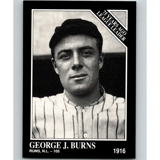 1991 Conlon Collection #158 George Burns EX Excellent New York Giants Baseball Card - Baseball Card Single