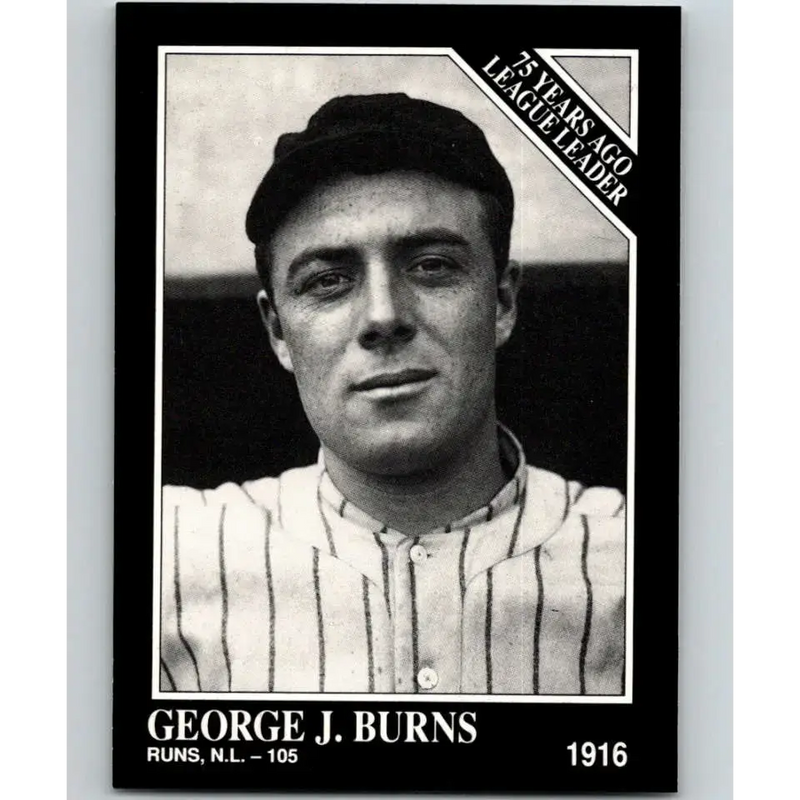 1991 Conlon Collection #158 George Burns EX Excellent New York Giants Baseball Card - Baseball Card Single