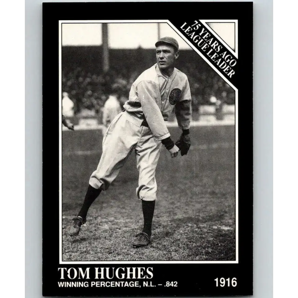 1991 Conlon Collection #161 Tom Hughes EX Excellent Boston Braves Baseball Card - Baseball Card Single