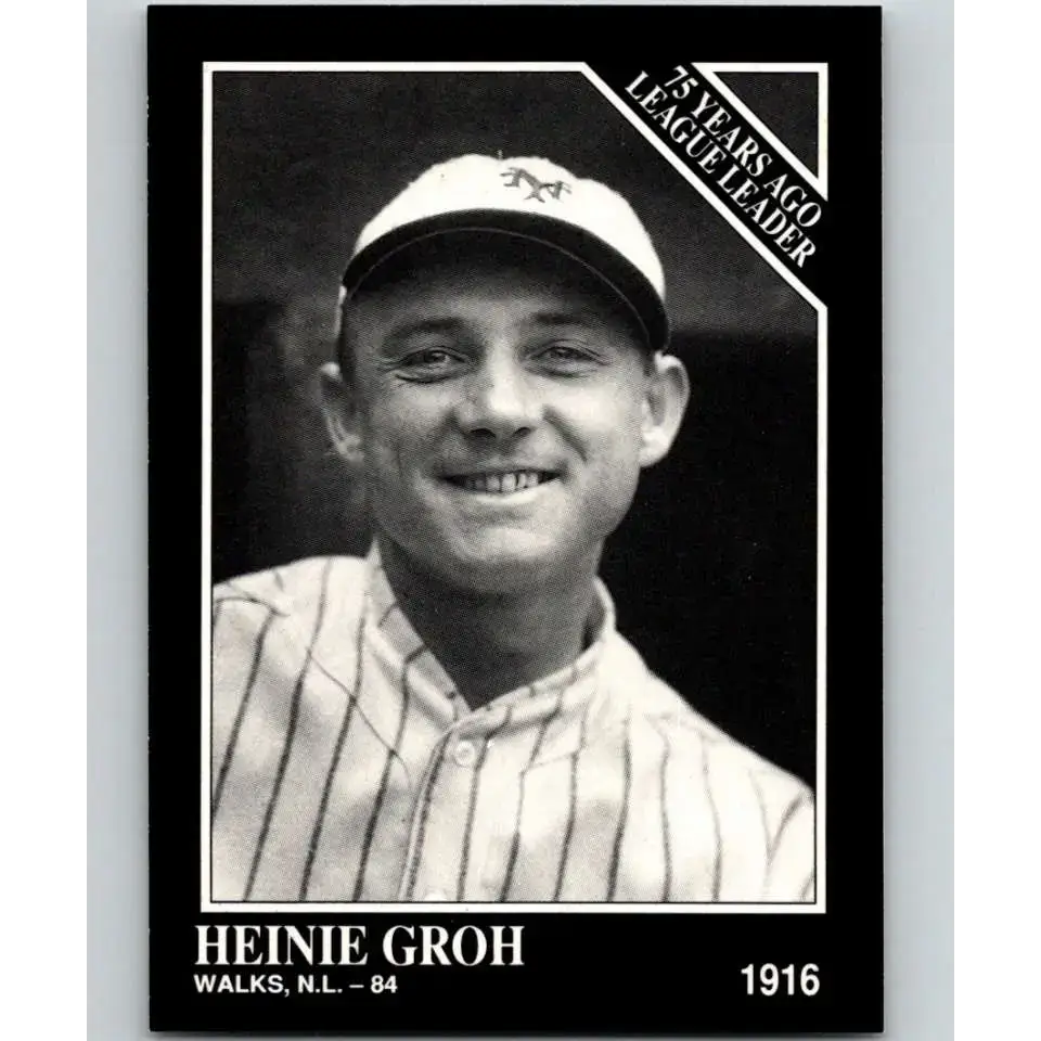 1991 Conlon Collection #163 Heinie Groh EX Excellent Cincinnati Reds Baseball Card - Baseball Card Single